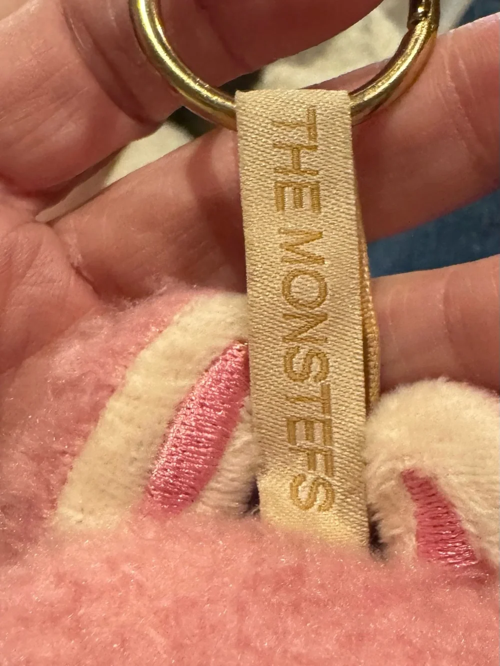 Pop Amrt Labubu key chain.